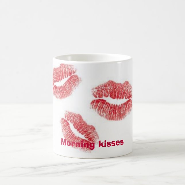kisses, Morning kisses Coffee Mug (Center)