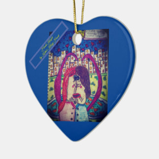 Kissful Heart Ornament by Katie