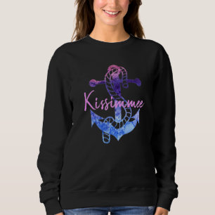 Kissimmee Florida Retro Anchor Beach Nautical Vaca Sweatshirt