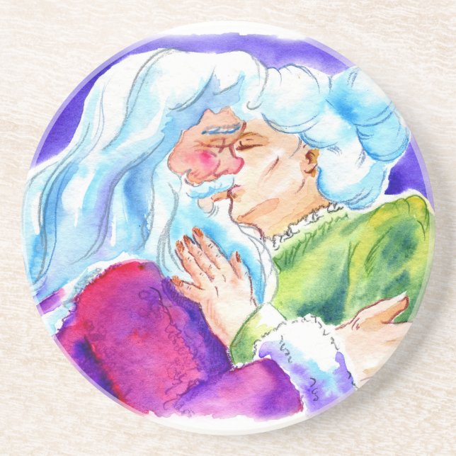 Kissin' Clauses Coaster (Front)