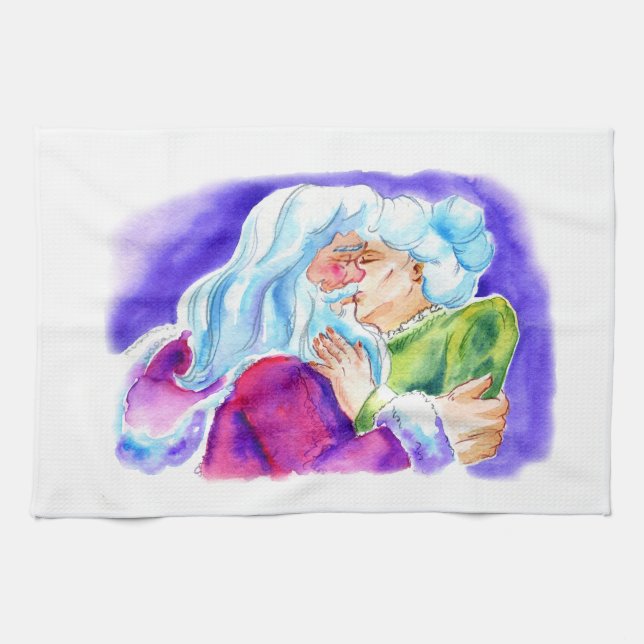 Kissin' Clauses Kitchen Towel (Horizontal)