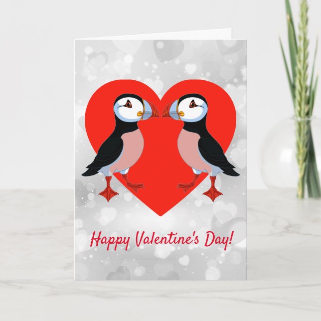 Kissin' Puffins Card (Front)