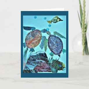 Kiss'in Seaturtles Card