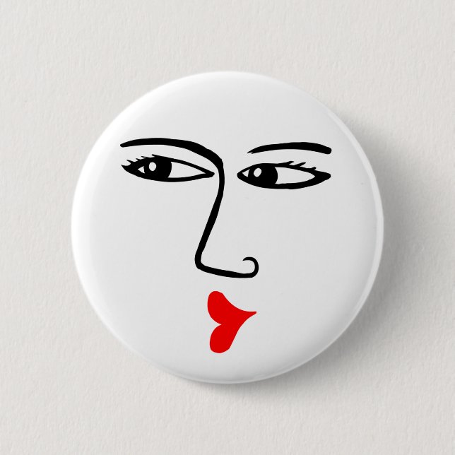 Kissing 2 Inch Round Button (Front)
