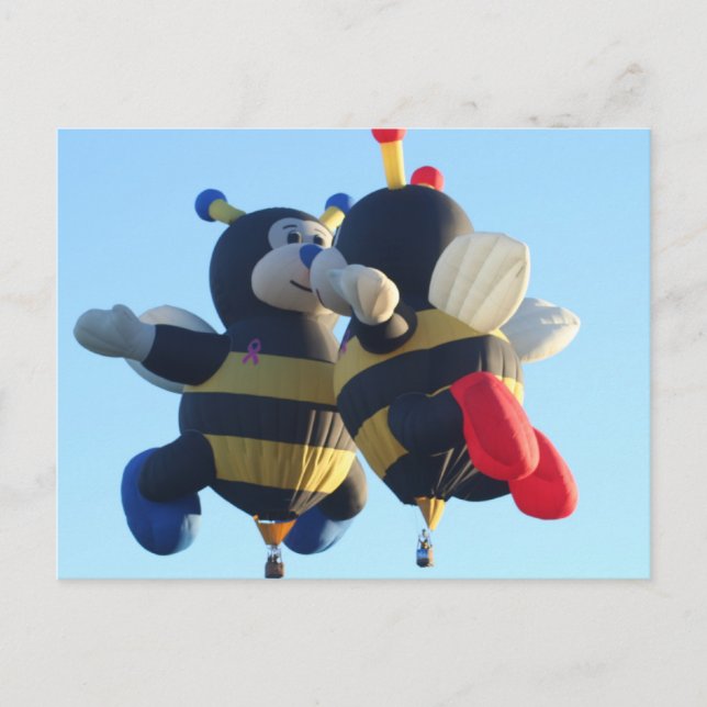 Kissing Bees Postcard (Front)