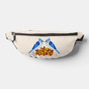 Kissing Blue Jays Fall Wedding Fanny Pack