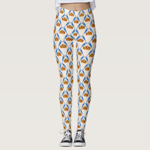 Kissing Blue Jays Fall Wedding Patterned Leggings