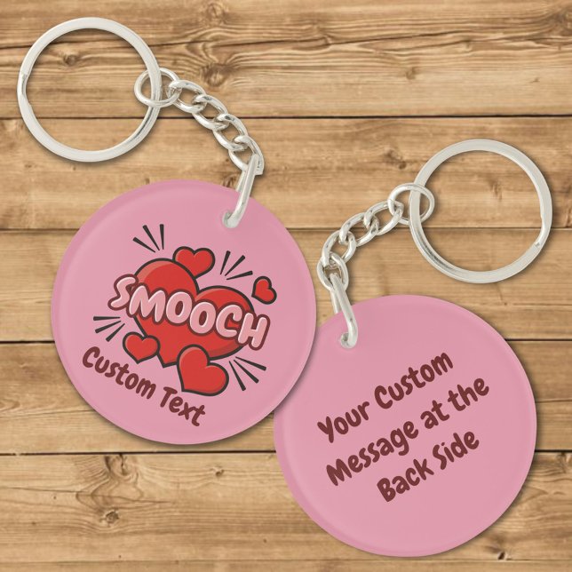 Kissing Comic Sound Effect Keychain (Creator Uploaded)