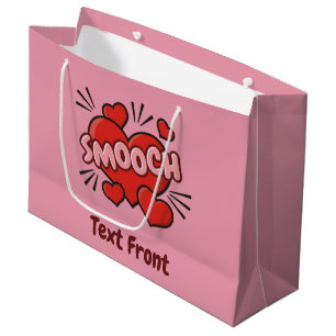 Kissing Comic Sound Effect Large Gift Bag