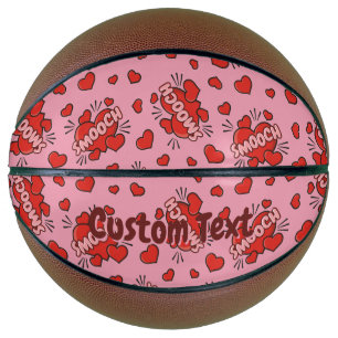 Kissing Comic Sound Effect Pattern Basketball