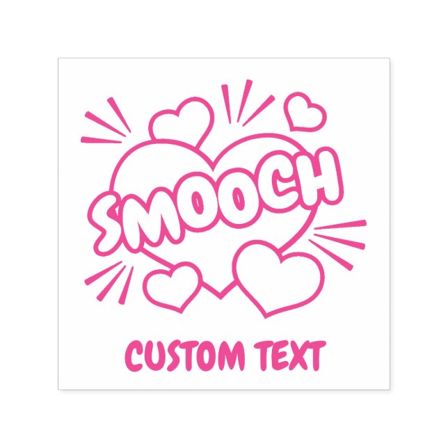 Kissing Comic Sound Effect Self-inking Stamp (Design)