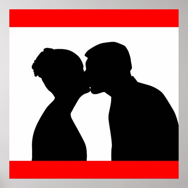 KISSING COUPLE POSTER (Front)