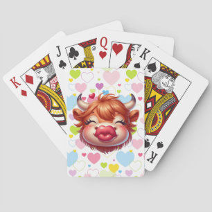 Kissing Cow Playing Cards