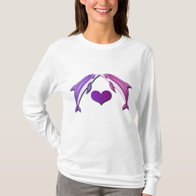 Kissing Dolphins Hoody (Front)