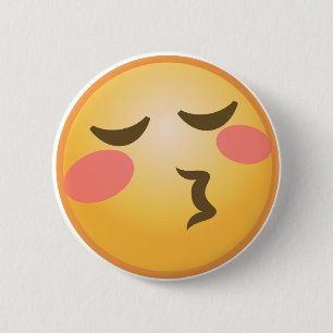 Kissing Emoji 2 Inch Round Button