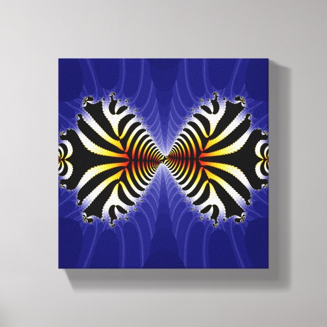 kissing Fish Design on Canvas Print (Front)