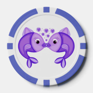 KISSING FISH POKER CHIPS