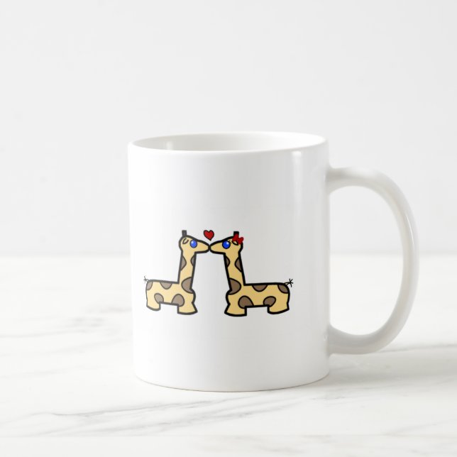 Kissing Giraffes Coffee Mug (Right)