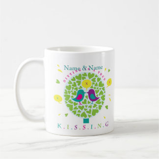 KISSING IN A TREE personalized Coffee Mug