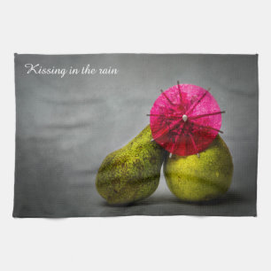 Kissing In The Rain Kitchen Towel