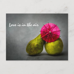 Kissing In The Rain Postcard