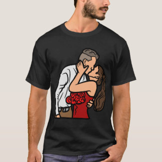 KISSING LOVE BIRDS. T-Shirt