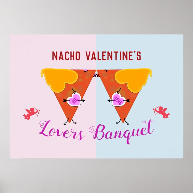 Kissing Nacho Valentine's Event Poster (Front)