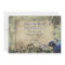 Kissing Peacock Vintage Wedding Invitation