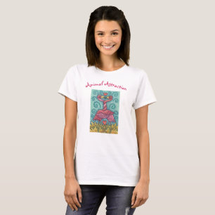 Kissing PINK FLAMINGO T SHIRT Womens *Customize