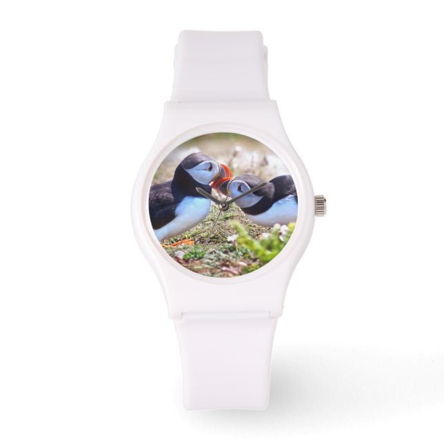 Kissing Puffins Watch (Front)