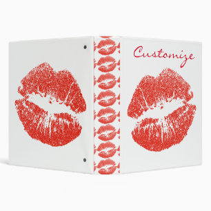 Kissing Red lips Thunder_Cove Binder