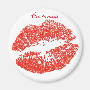 Kissing Red lips Thunder_Cove Magnet