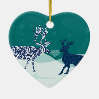 Kissing Reindeer Ornament