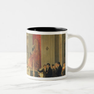 Kissing the Feet Two-Tone Coffee Mug