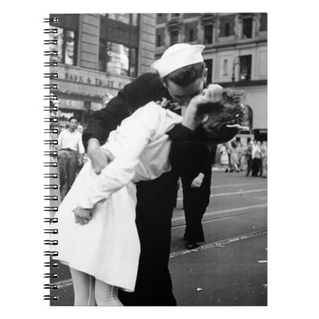 Kissing the War Goodbye at Times Square Notebook (Front)