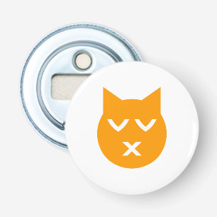 Kissing with Closed Eyes Emoji Cat Bottle Opener