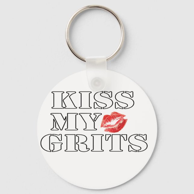 kissmygrits keychain (Front)