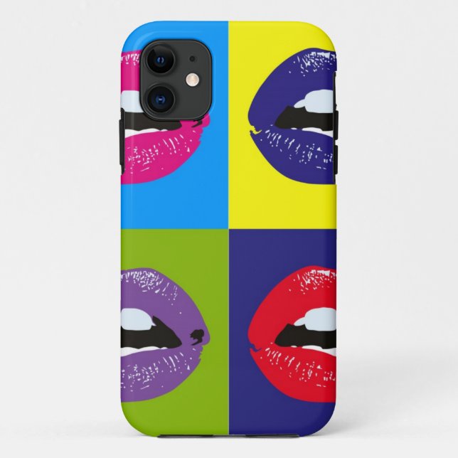 Kissy Face Trendy Pop Art Case (Back)