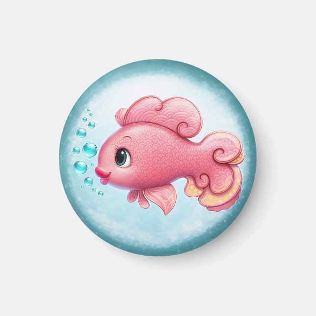 Kissy Fish Magnet (Front)