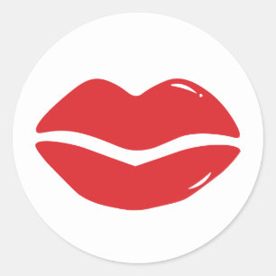kissy lip sticker