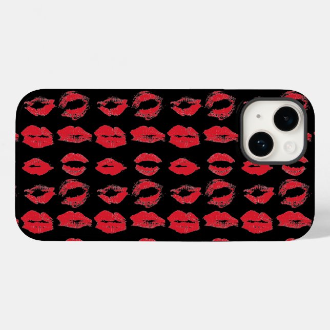 Kissy Lips Case-Mate iPhone Case (Back (Horizontal))