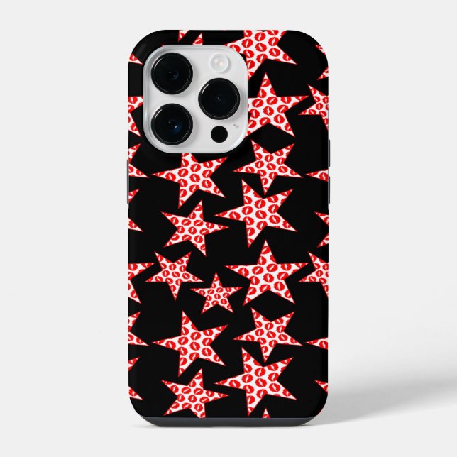 Kissy Stars iPhone Case (Back)
