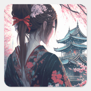 Kisu Japan - Aufkleber Square Sticker