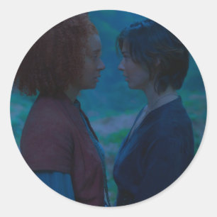 Kit and Jade (Tanthamore) Almost Kissing  Classic Round Sticker