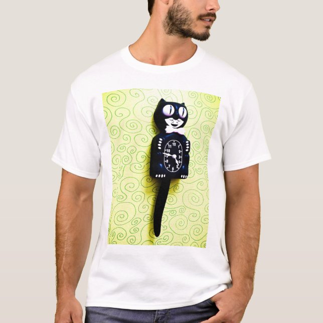 Kit d'antiquité Cat Horloge T-shirt (Devant)