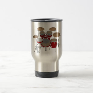 Kit de 5 pièces - Rouge - Mug de voyage - Ensembl