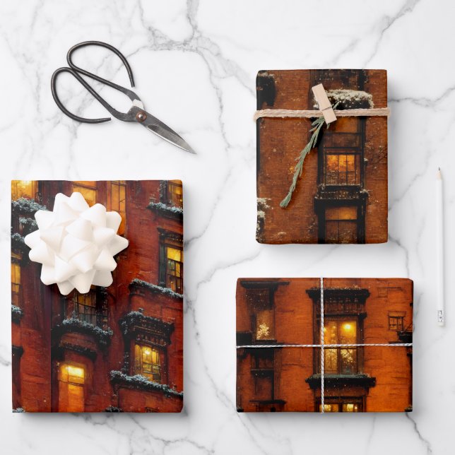 Kit de papier cadeau de Noël (Recto)