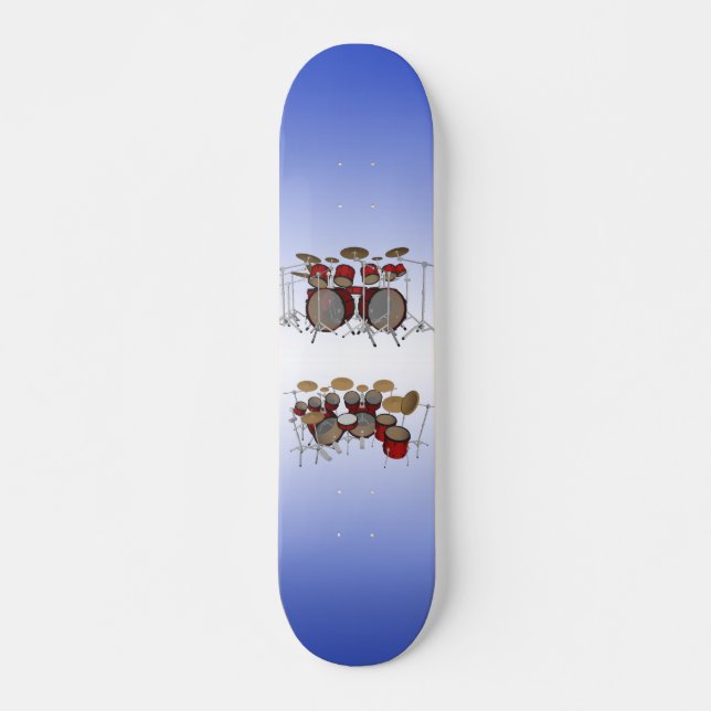 Kit de tambour 10 pièces : 3D Modèle : Skateboard  (Devant)