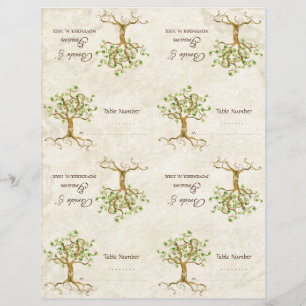 Kit do-it-yourself - Cartes de table Swirl Tree Ro