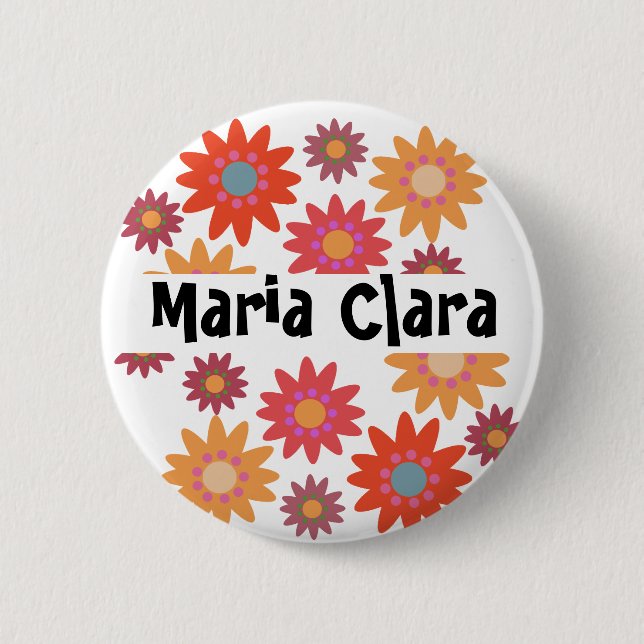 Kit Florido: Botão de Convidados 2 Inch Round Button (Front)